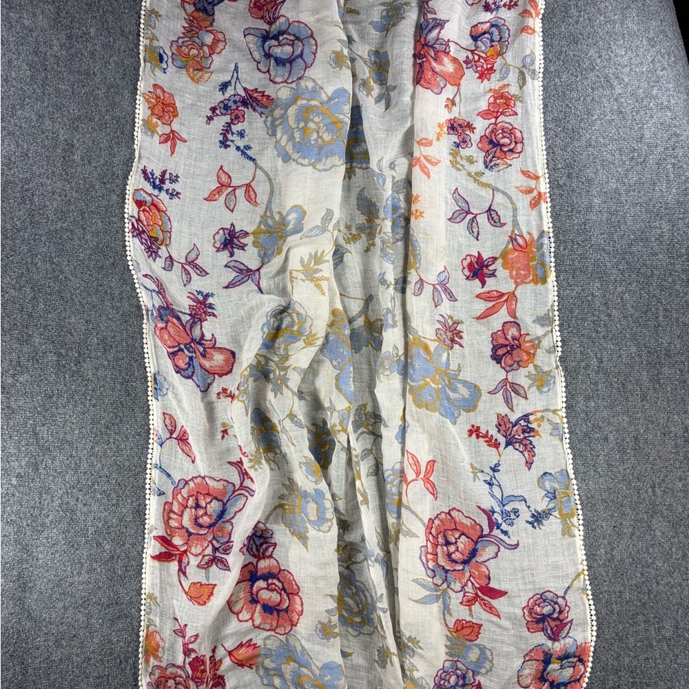 Women’s Floral Multicolor Scarf 53” by 60”